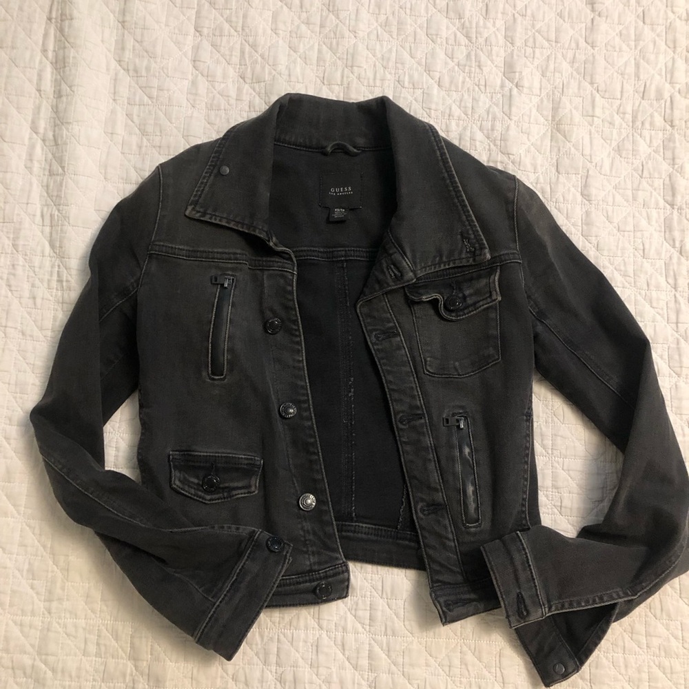 Guess Women's Black Denim Jacket